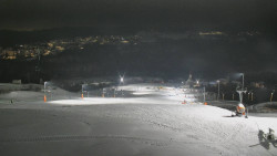 Horní část sjezdovky skiareálu Hlubočky