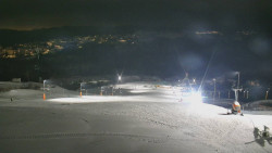 Horní část sjezdovky skiareálu Hlubočky