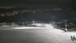 Horní část sjezdovky skiareálu Hlubočky