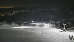 Horní část sjezdovky skiareálu Hlubočky