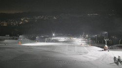 Horní část sjezdovky skiareálu Hlubočky