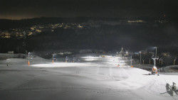 Horní část sjezdovky skiareálu Hlubočky