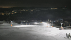 Horní část sjezdovky skiareálu Hlubočky