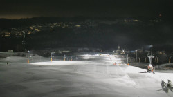 Horní část sjezdovky skiareálu Hlubočky