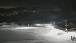 Horní část sjezdovky skiareálu Hlubočky