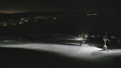 Horní část sjezdovky skiareálu Hlubočky