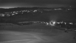 Horní část sjezdovky skiareálu Hlubočky