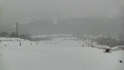 Horní část sjezdovky skiareálu Hlubočky