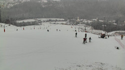 Horní část sjezdovky skiareálu Hlubočky