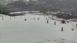 Horní část sjezdovky skiareálu Hlubočky