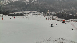 Horní část sjezdovky skiareálu Hlubočky