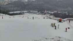 Horní část sjezdovky skiareálu Hlubočky