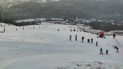 Horní část sjezdovky skiareálu Hlubočky