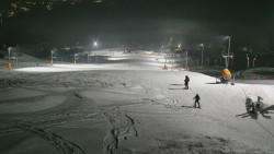 Horní část sjezdovky skiareálu Hlubočky