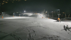 Horní část sjezdovky skiareálu Hlubočky