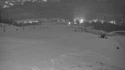 Horní část sjezdovky skiareálu Hlubočky