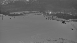 Horní část sjezdovky skiareálu Hlubočky