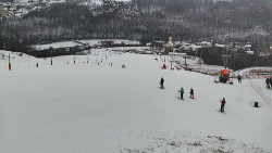 Horní část sjezdovky skiareálu Hlubočky