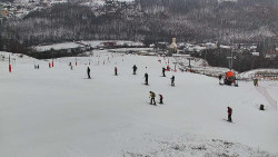 Horní část sjezdovky skiareálu Hlubočky