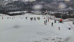 Horní část sjezdovky skiareálu Hlubočky