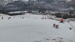 Horní část sjezdovky skiareálu Hlubočky