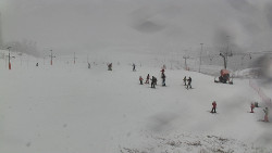 Horní část sjezdovky skiareálu Hlubočky