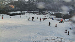 Horní část sjezdovky skiareálu Hlubočky