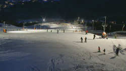 Horní část sjezdovky skiareálu Hlubočky