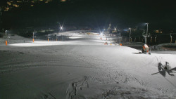 Horní část sjezdovky skiareálu Hlubočky