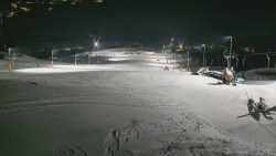 Horní část sjezdovky skiareálu Hlubočky