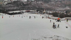 Horní část sjezdovky skiareálu Hlubočky