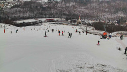 Horní část sjezdovky skiareálu Hlubočky