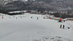 Horní část sjezdovky skiareálu Hlubočky