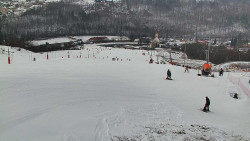 Horní část sjezdovky skiareálu Hlubočky