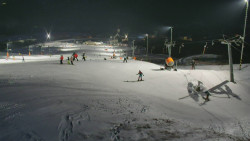 Horní část sjezdovky skiareálu Hlubočky