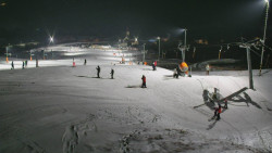 Horní část sjezdovky skiareálu Hlubočky