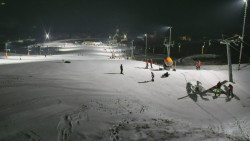 Horní část sjezdovky skiareálu Hlubočky