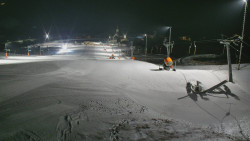 Horní část sjezdovky skiareálu Hlubočky