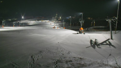 Horní část sjezdovky skiareálu Hlubočky