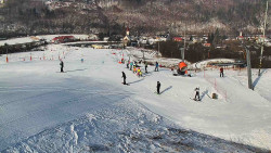 Horní část sjezdovky skiareálu Hlubočky