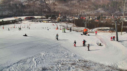 Horní část sjezdovky skiareálu Hlubočky