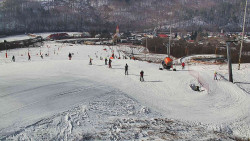 Horní část sjezdovky skiareálu Hlubočky