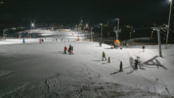 Horní část sjezdovky skiareálu Hlubočky