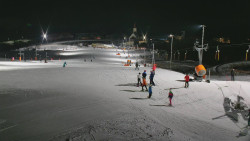 Horní část sjezdovky skiareálu Hlubočky