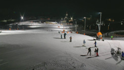 Horní část sjezdovky skiareálu Hlubočky