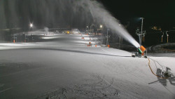 Horní část sjezdovky skiareálu Hlubočky