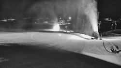 Horní část sjezdovky skiareálu Hlubočky