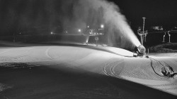 Horní část sjezdovky skiareálu Hlubočky