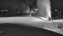 Horní část sjezdovky skiareálu Hlubočky