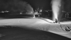 Horní část sjezdovky skiareálu Hlubočky